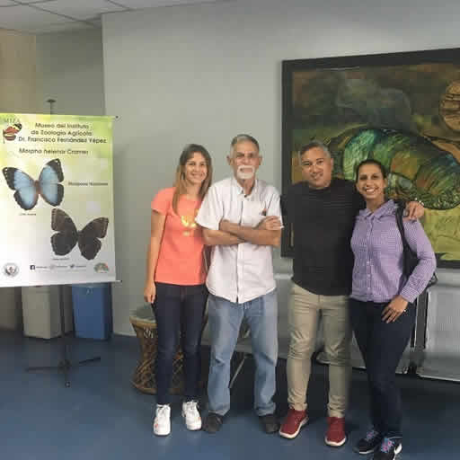 Visita de los investigadores Yurasi Briceño, Luz Carrillo y Leonardo Sanchez